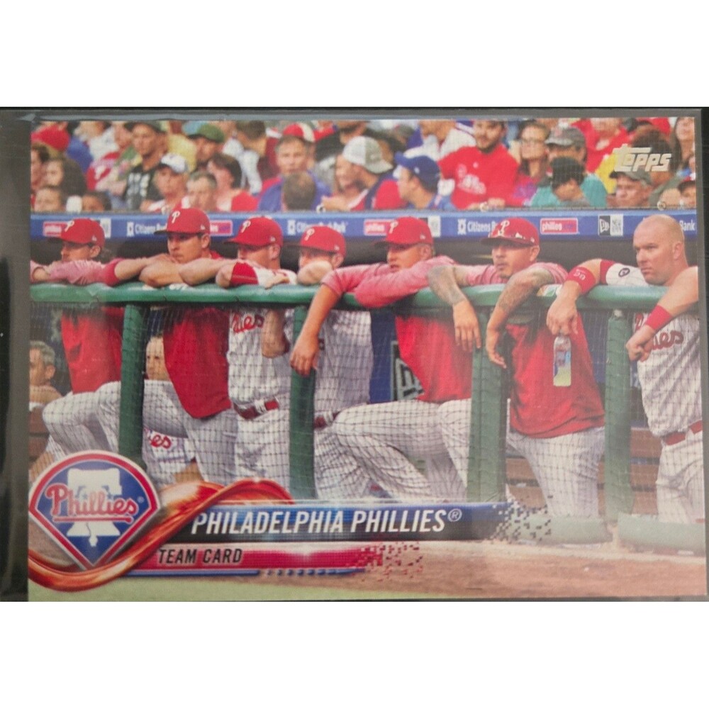2018 Topps #339 Philadelphia Phillies Team Card - MLB Baseball Single
